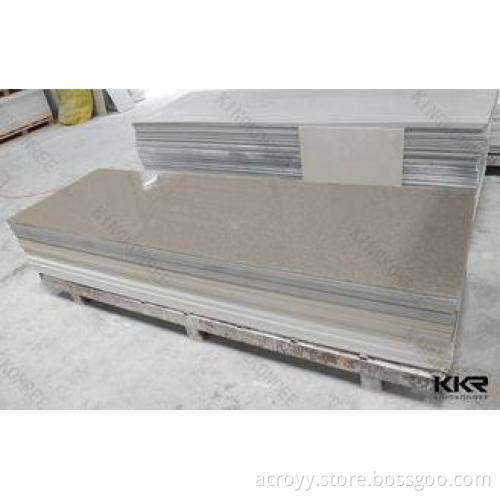 Kitchen / Bathroom Acrylic Marble Sheet Solid Surface Stone